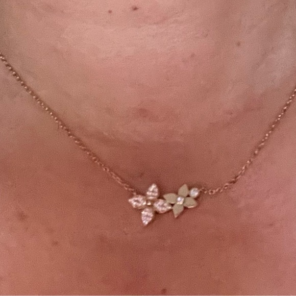 Louis Vuitton star Blossom Double Diamond Necklace Rose Gold - Picture 4 of 8